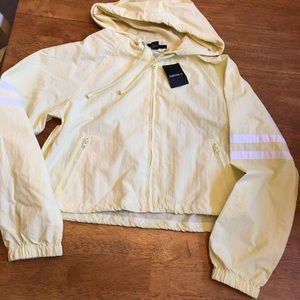 Forever 21 yellow & white jacket brand new Sz S